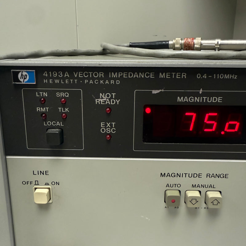 Agilent 4193 A Vector Impedance Meter