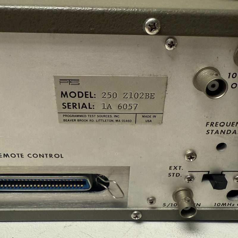 PTS 250 Frequency Synthesizer