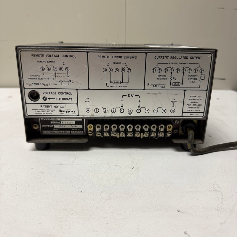 Kepco ABC 2 1 M DC Power Supply