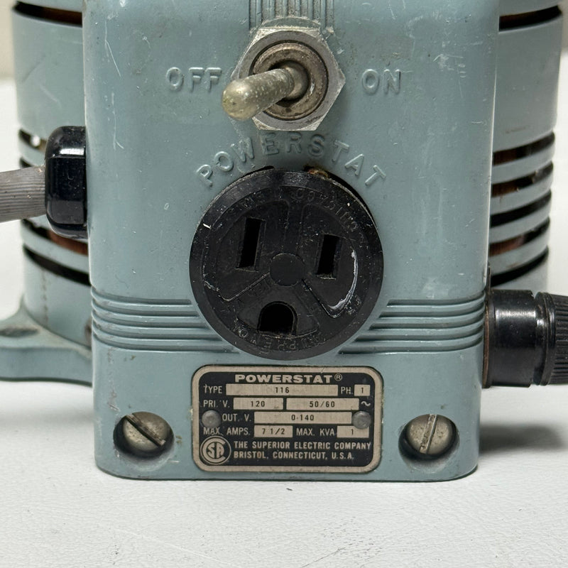 Powerstat 116 Variable Autotransformer