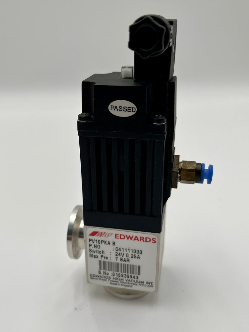 Edwards PV 10 PKA B Right Angle Vacuum Valve