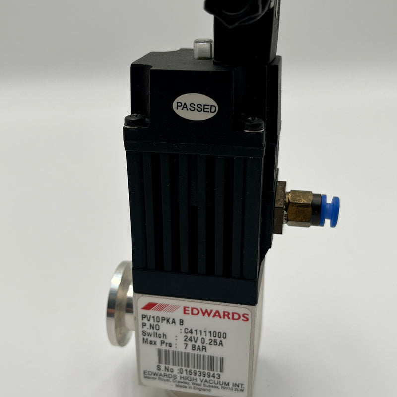 Edwards PV 10 PKA B Right Angle Vacuum Valve