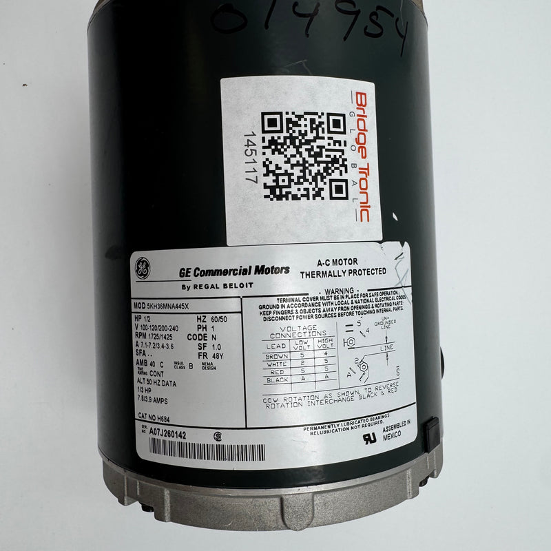 Regal Beloit 5 KHS 39 NNA 445 X AC Motor