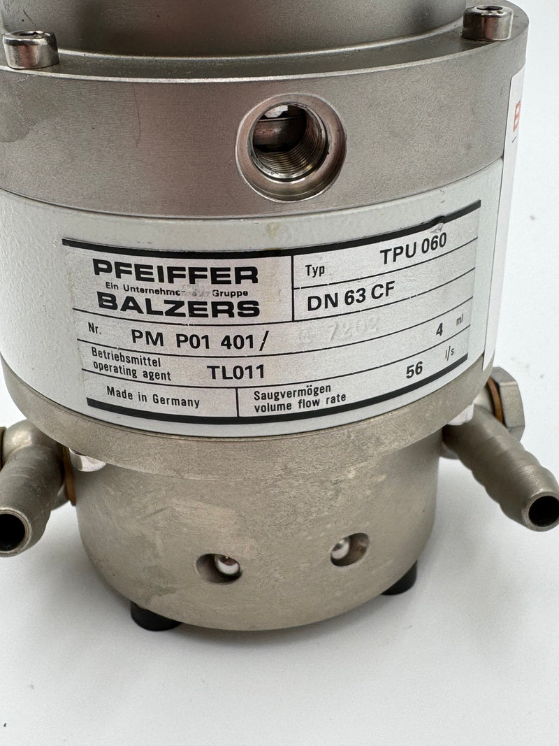 Balzers Pfeiffer TPU 060 Turbomolecular Pump