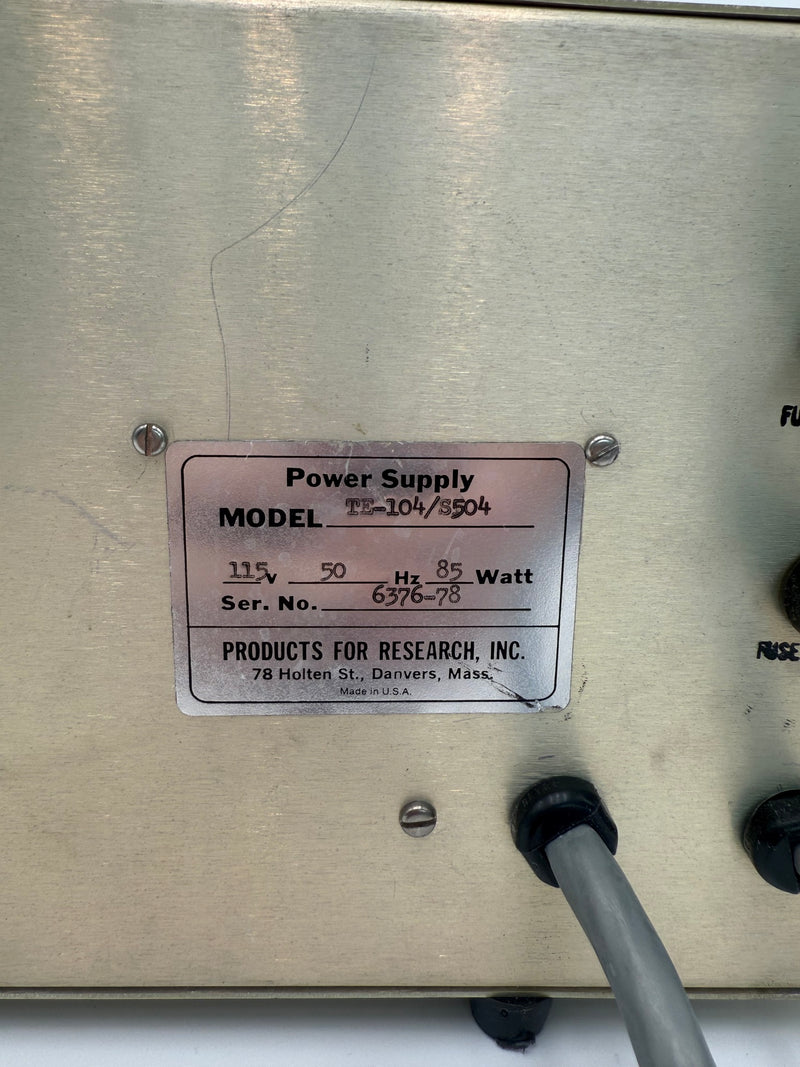 Products for Research TE 104 S 504 Power Supply