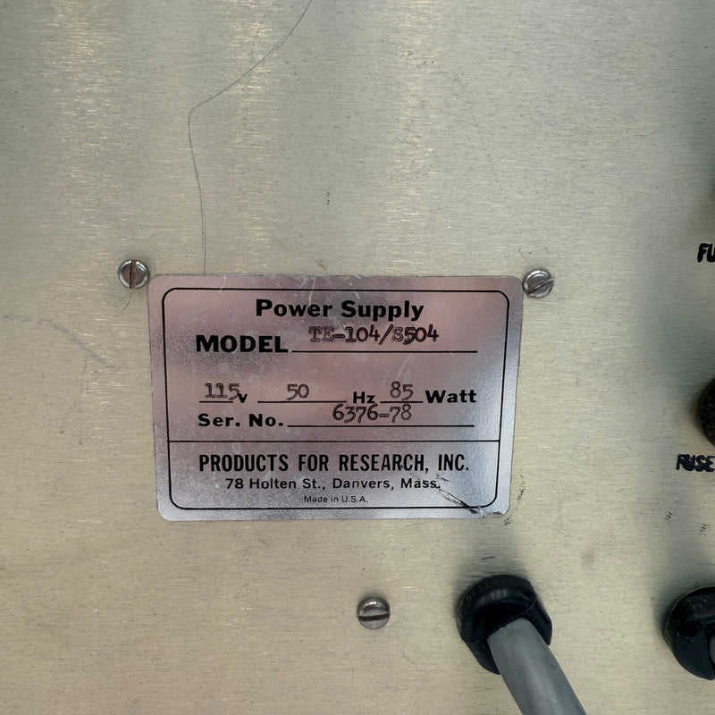 Products for Research TE 104 S 504 Power Supply