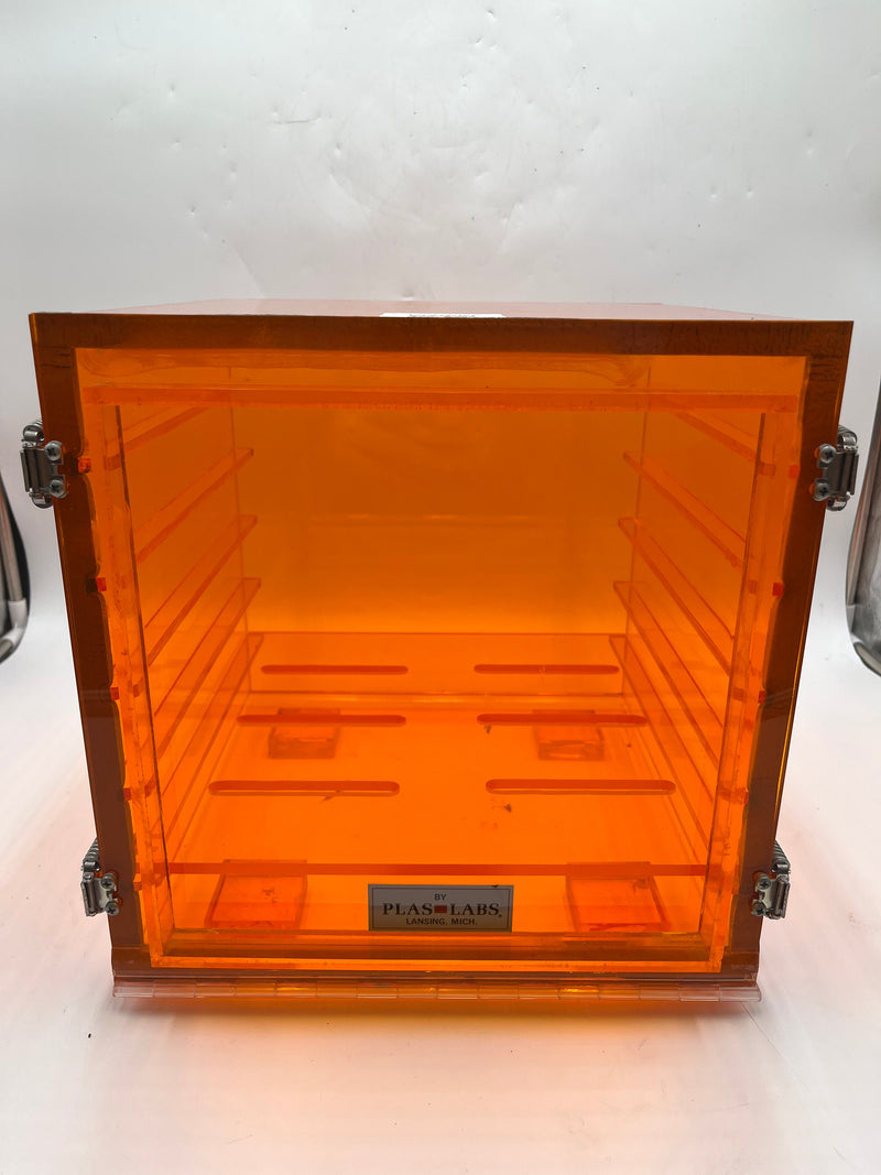 Plas Labs Amber Acrylic Desiccator