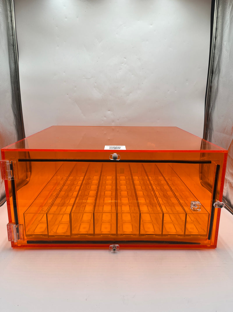 Amber Acrylic Storage Cabinet