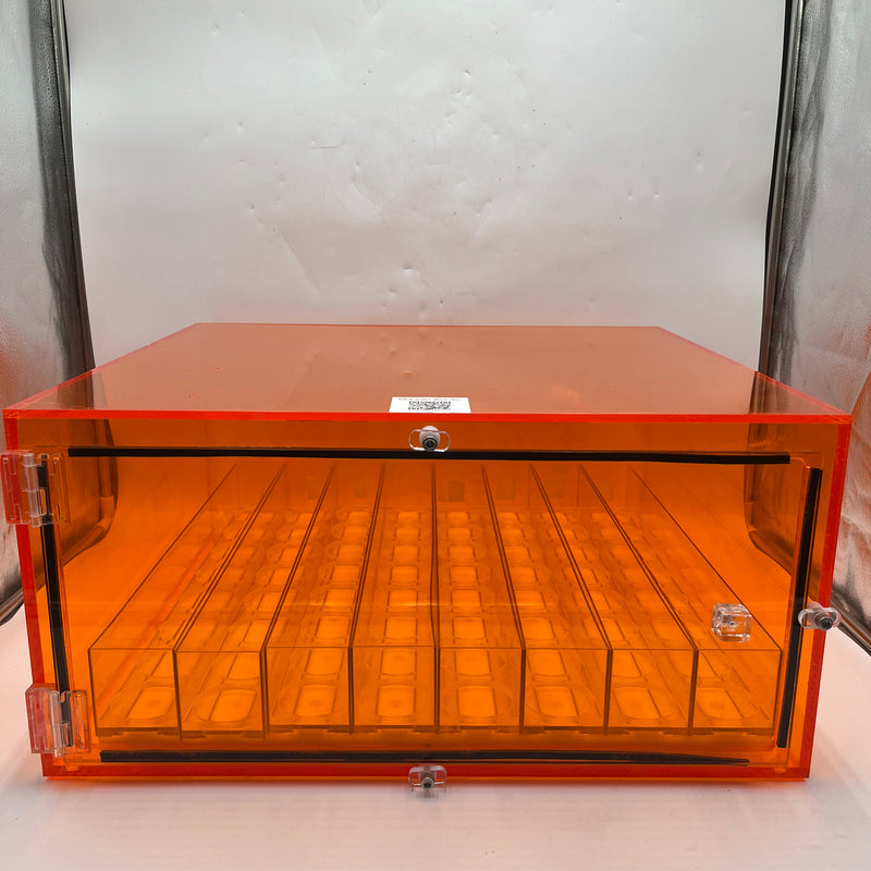 Amber Acrylic Storage Cabinet