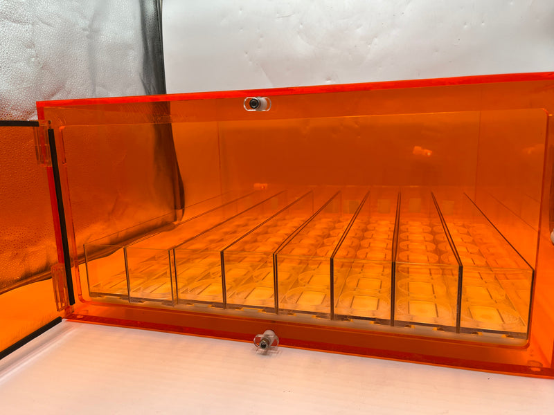 Amber Acrylic Storage Cabinet
