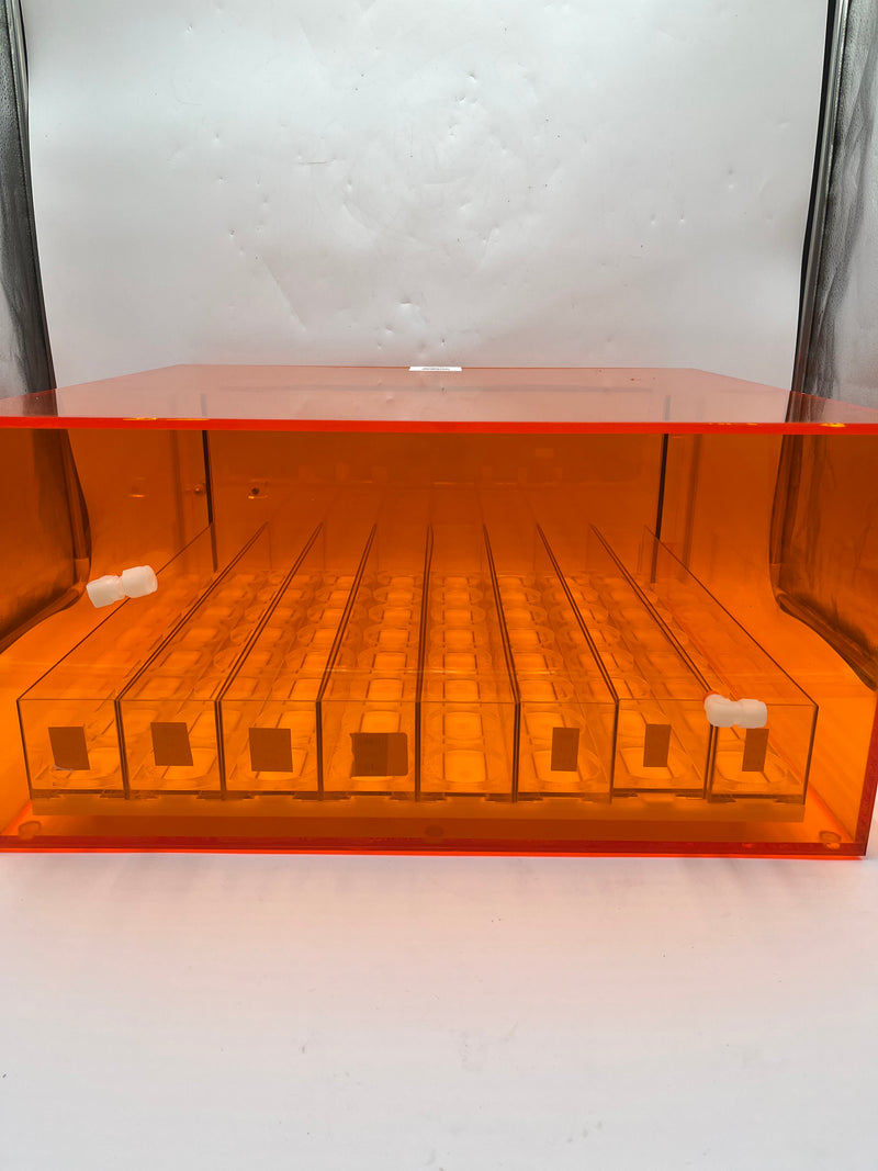 Amber Acrylic Storage Cabinet