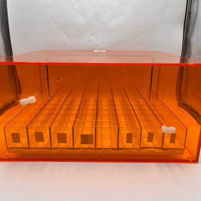 Amber Acrylic Storage Cabinet