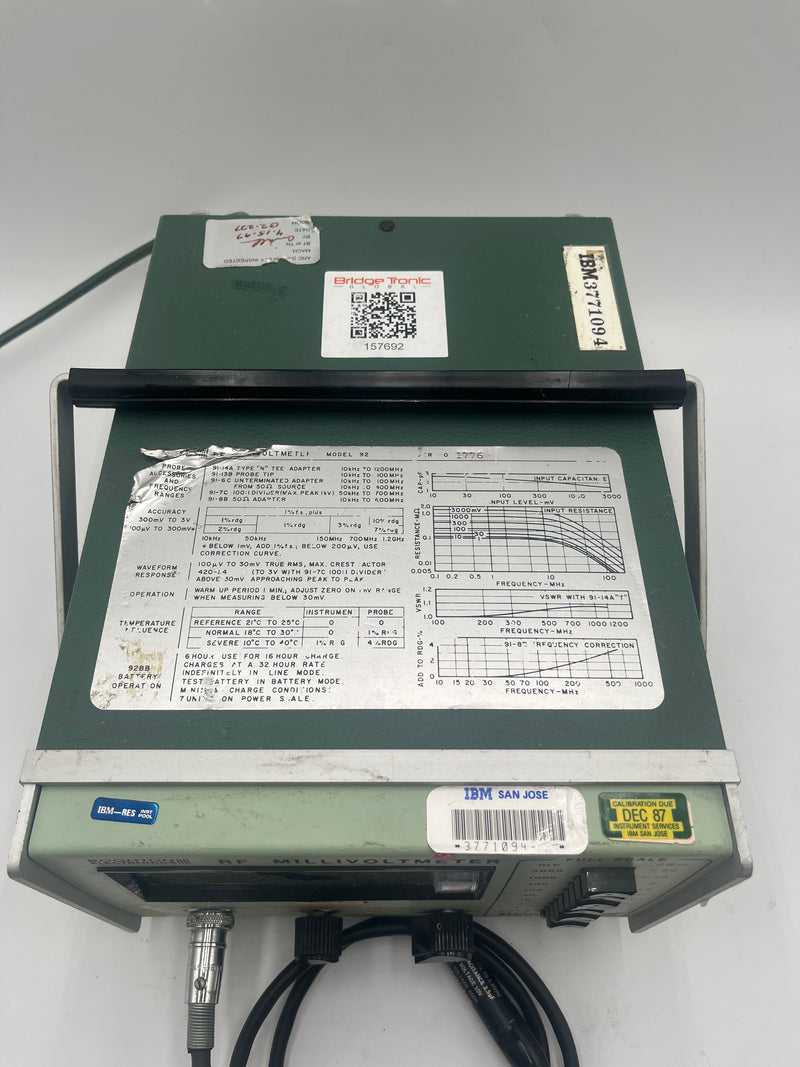 Boonton 92 BD RF Millovoltmeter