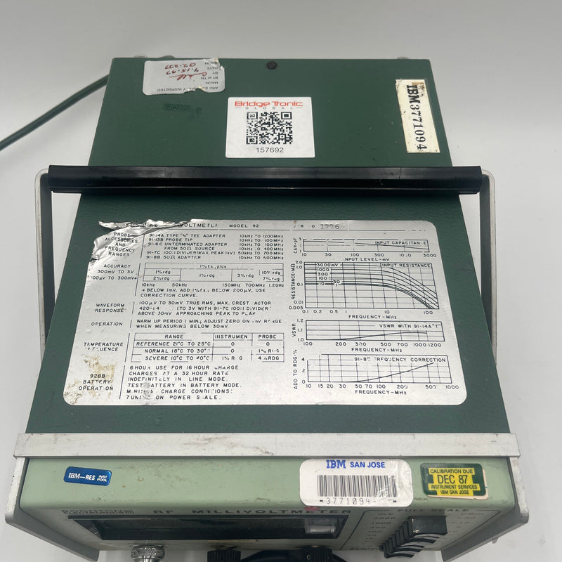 Boonton 92 BD RF Millovoltmeter