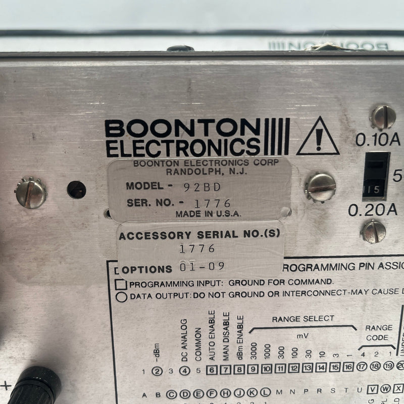 Boonton 92 BD RF Millovoltmeter