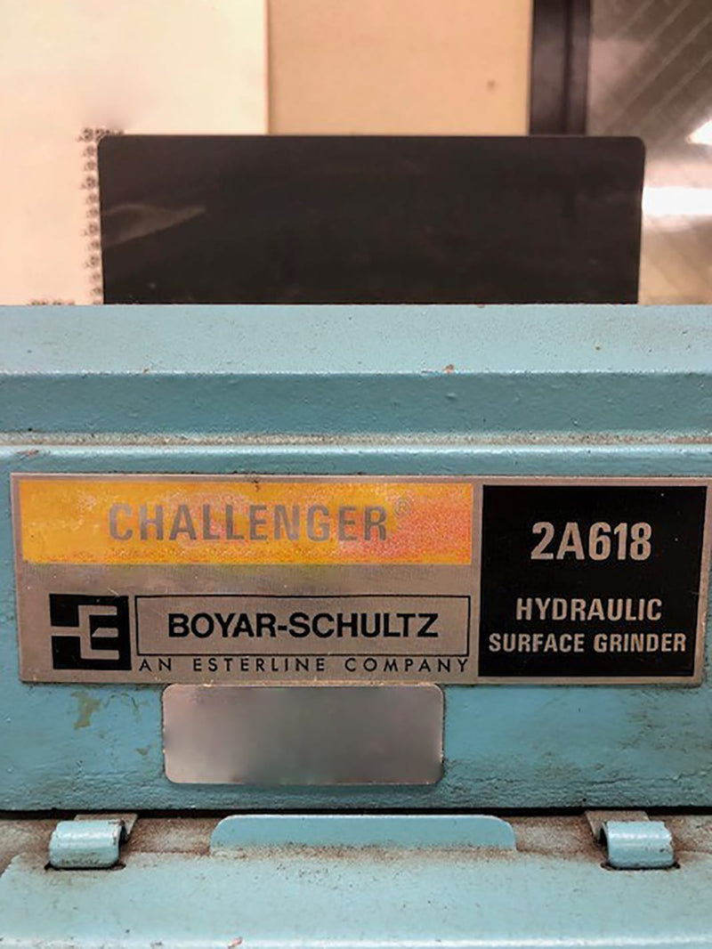 Boyar Schultz 2 A 618 Surface Grinder
