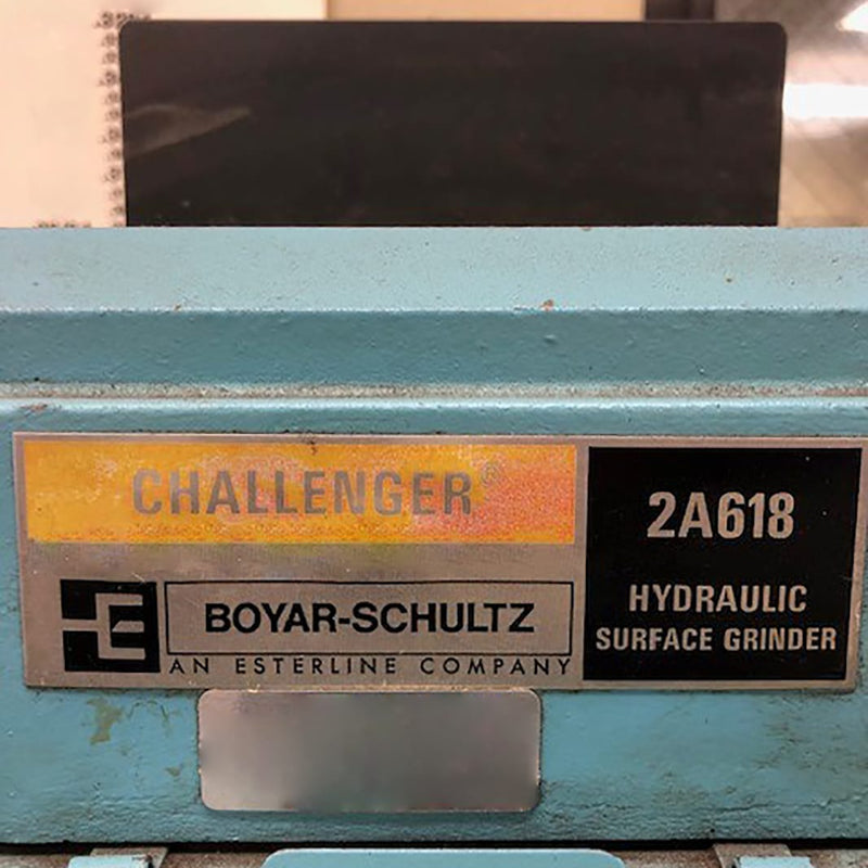 Boyar Schultz 2 A 618 Surface Grinder