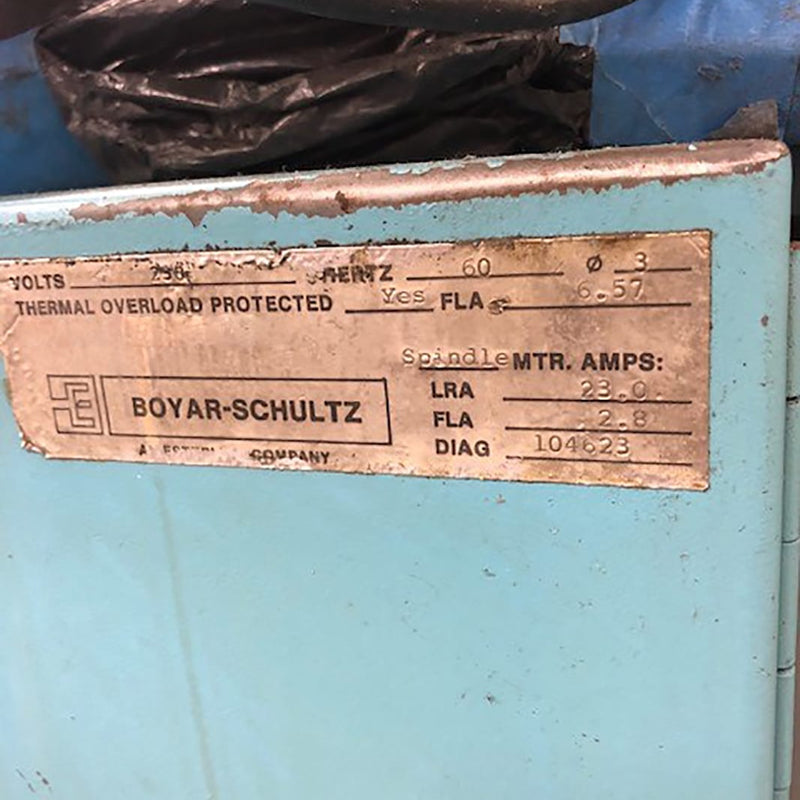 Boyar Schultz 2 A 618 Surface Grinder