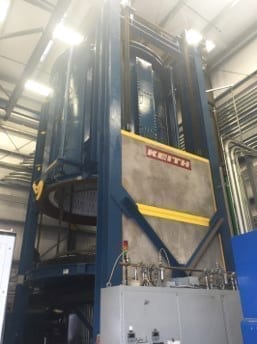 Keith KECR 120 D 96 1200 Car Bottom Loading Carbonization Furnace with Thermal Oxidizer System