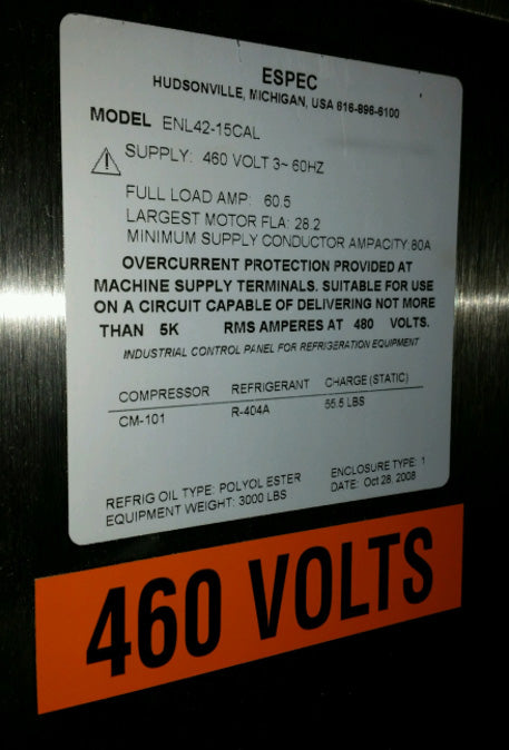 ESPEC ENL 42 Reach In Chamber