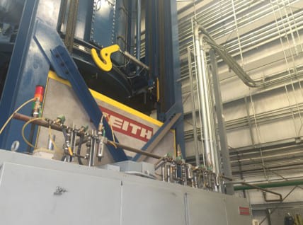 Keith KECR 120 D 96 1200 Car Bottom Loading Carbonization Furnace with Thermal Oxidizer System