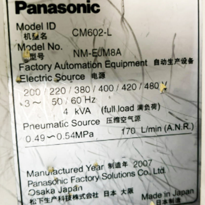 Panasonic CM 602 L Pick and Place