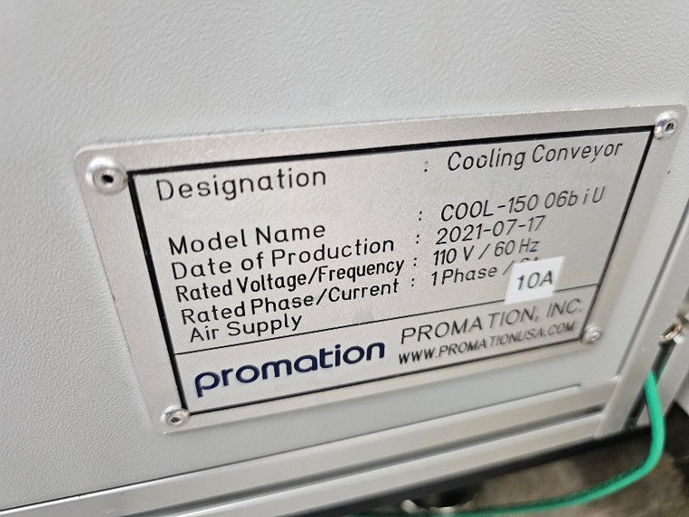 Promation COOL 150 06 b i U Cooling Conveyor