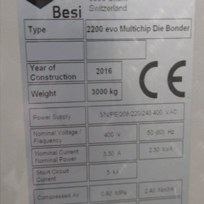 Besi / Datacon 2200 EVO Multi-Chip Die Sorter