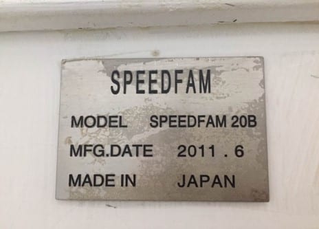Speedfam 20 B Grinder