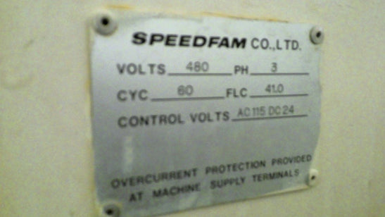 Speedfam SPAW 50 Polisher