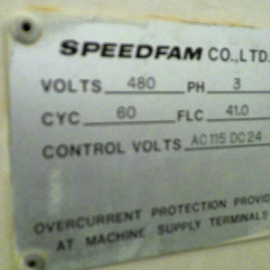 Speedfam SPAW 50 Polisher