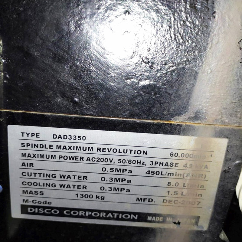 Disco DAD 3350 Automatic Dicing Saw