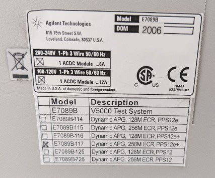 HP / Agilent / Verigy V 5000 Test Station