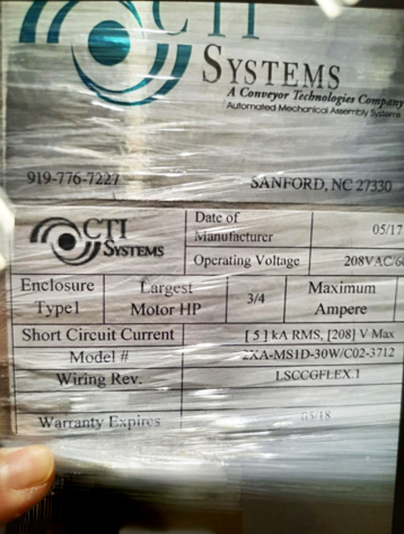 CTI 2 XA MS 1 D 30 W / CO 2 3712 Laser Marker / Laser Labeler
