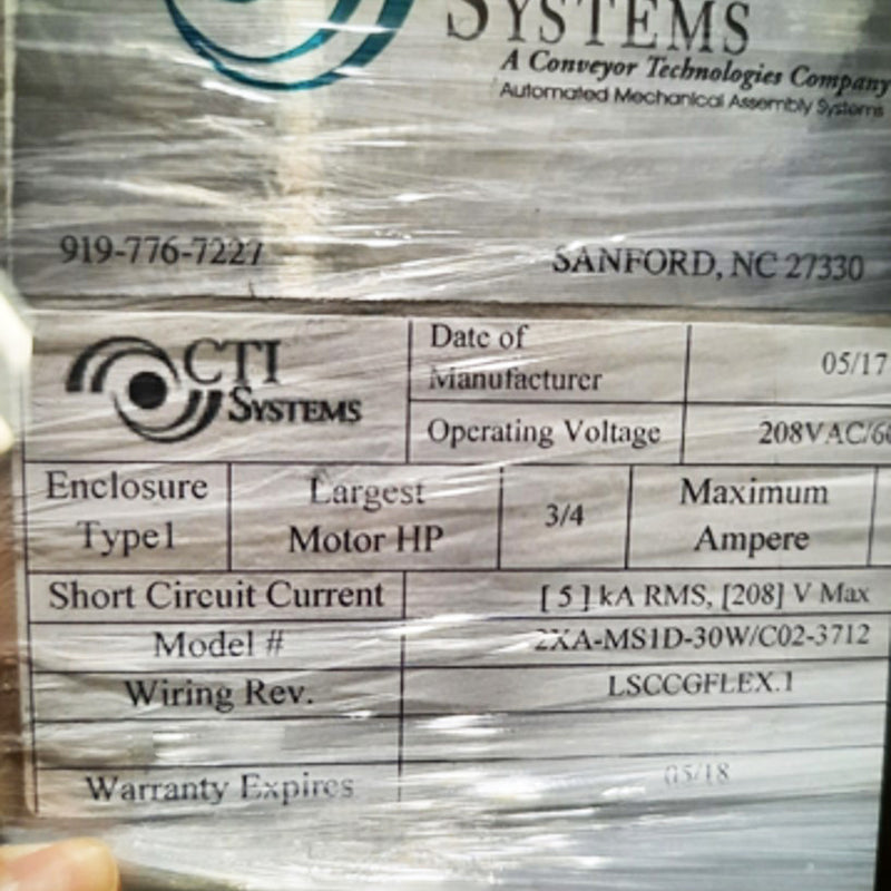 CTI 2 XA MS 1 D 30 W / CO 2 3712 Laser Marker / Laser Labeler