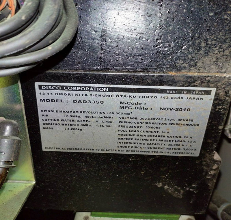Disco DAD 3350 Automatic Dicing Saw