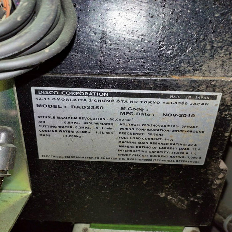 Disco DAD 3350 Automatic Dicing Saw