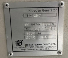 Yes Sir Technology YS-N-IC 60 Nitrogen Generator