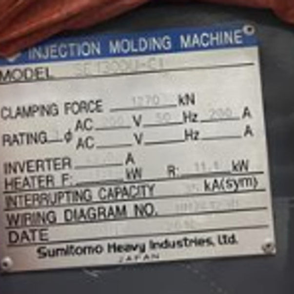 Sumitomo SE 130 DU CI Injection Molding Machine