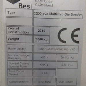 Besi / Datacon 2200 EVO Multi-Chip Die Sorter
