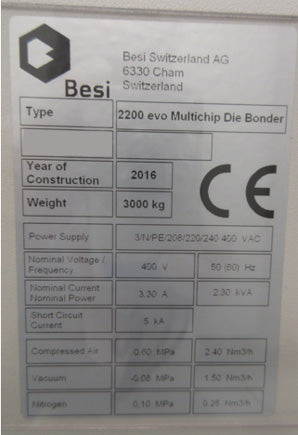 Besi / Datacon 2200 EVO Multi-Chip Die Sorter