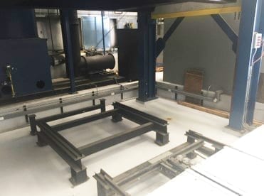 Keith KECR 120 D 96 1200 Car Bottom Loading Carbonization Furnace with Thermal Oxidizer System