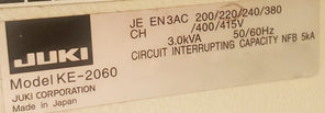 Juki KE 2060 L Pick and Place