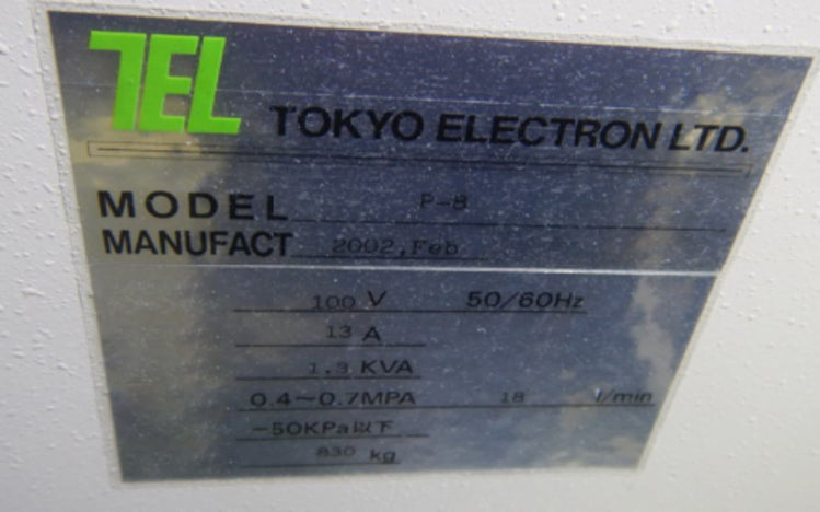 Tel P 8 Automatic Wafer Prober