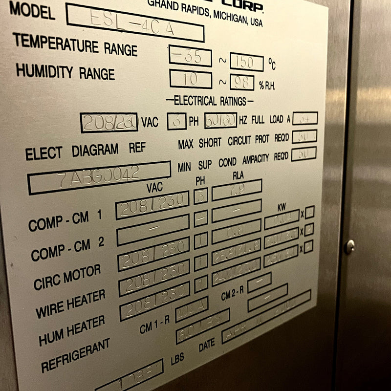 ESPEC ESL 4 CA Environmental Chamber