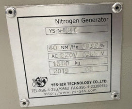 Yes Sir Technology YS-N-IC 60 Nitrogen Generator
