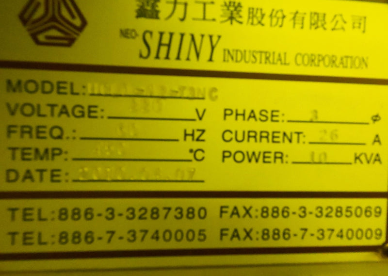 Shiny HCLO A 2 T 3 NC Oven