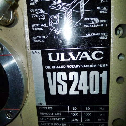 Ulvac VS 2401 Pump