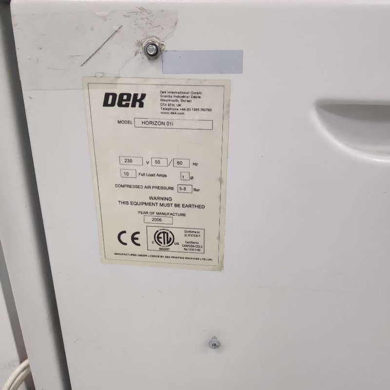 Dek Hoz Paste Printer