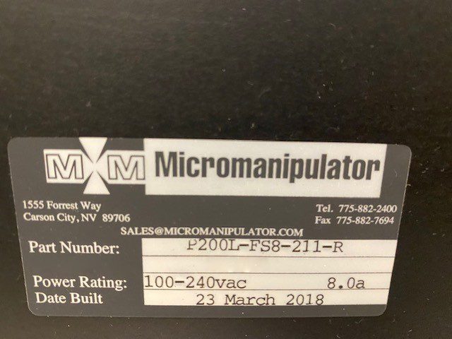 Micromanipulator P 200 L FS 8 211 R Probe Station